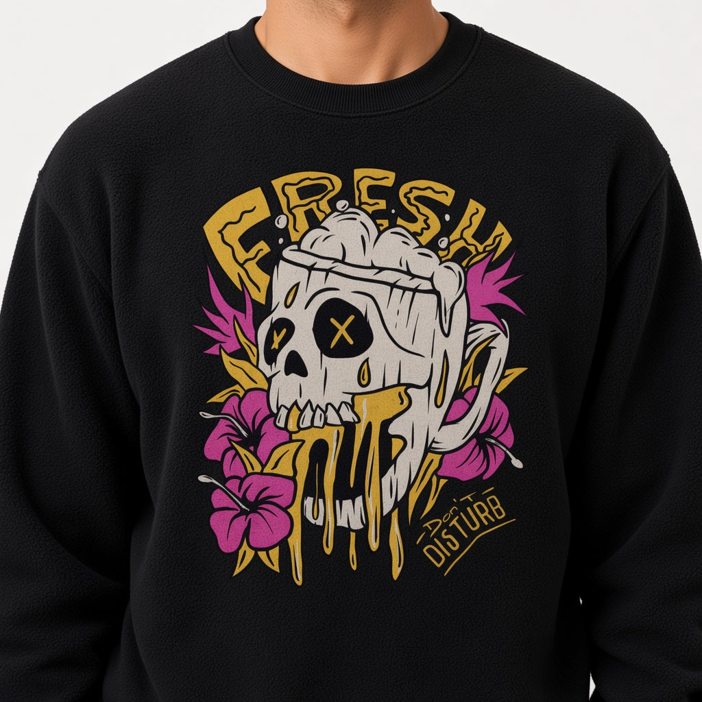 Fresh sweatshirt, funny sweatshirt, graphic shirts, unisex tshirt, printed sweatshirt