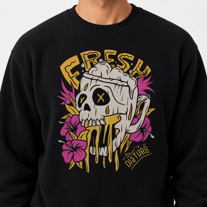 Fresh sweatshirt, funny sweatshirt, graphic shirts, unisex tshirt, printed sweatshirt