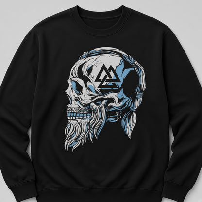 Viking skull sweatshirt, funny sweatshirt, graphic shirts, unisex tshirt, printed sweatshirt