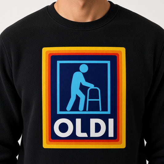 Funny OLDI Store Parody Sweatshirt