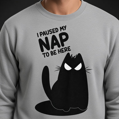 I Paused My Nap to Be Here Sweatshirt