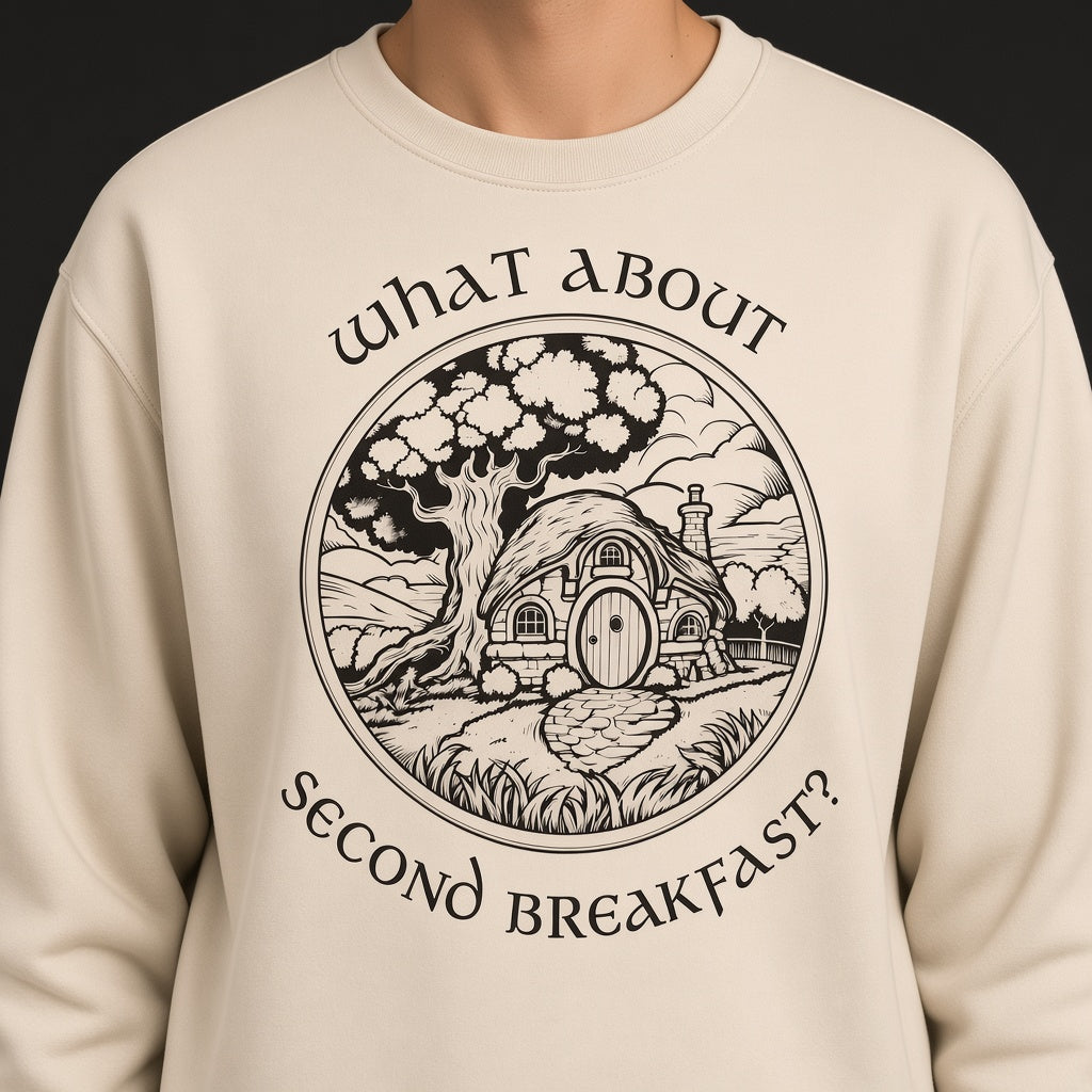 What About Second Breakfast Funny LOTR Fan Sweatshirt