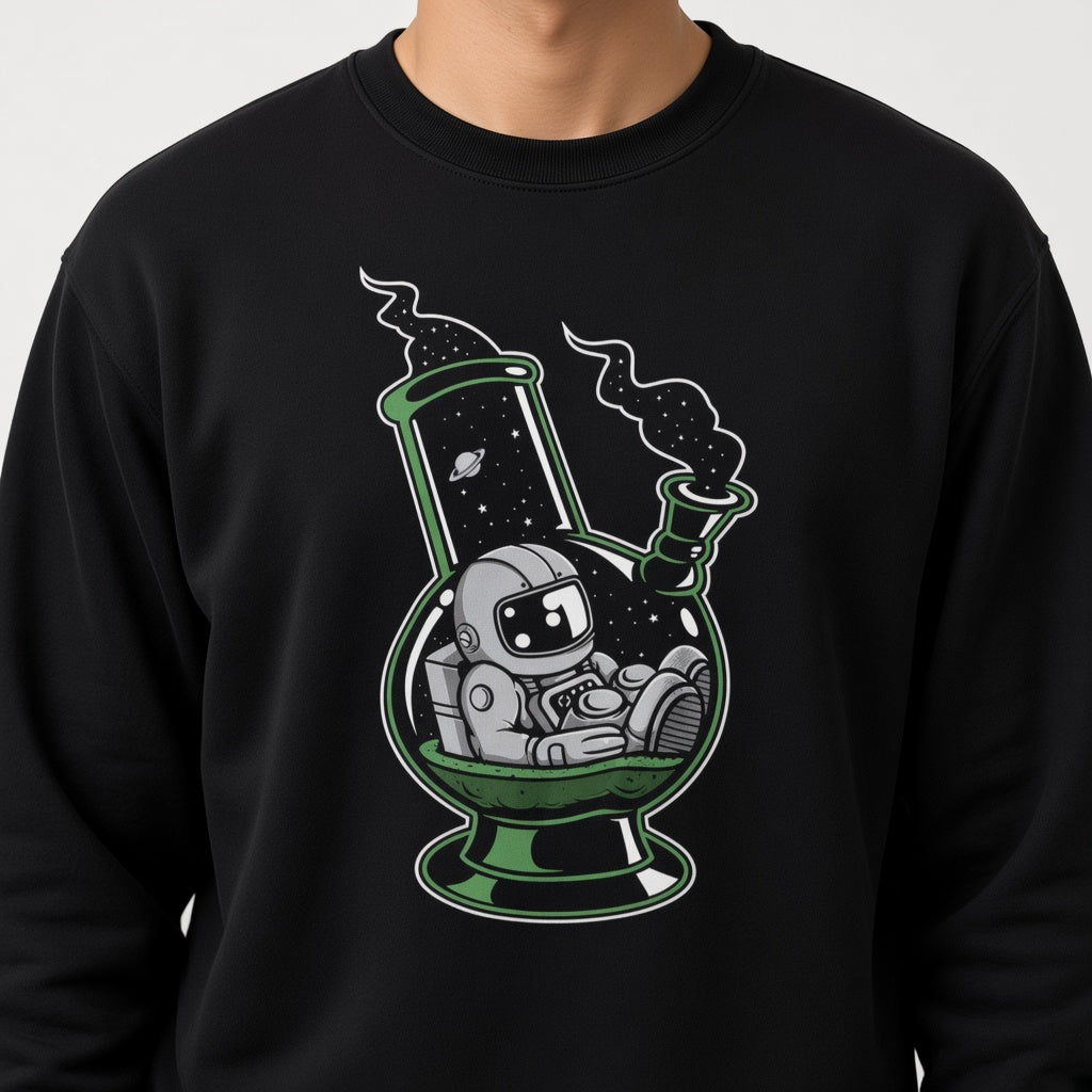 Astronaut in a bulb sweatshirt, funny sweatshirt, graphic shirts, unisex tshirt, printed sweatshirt