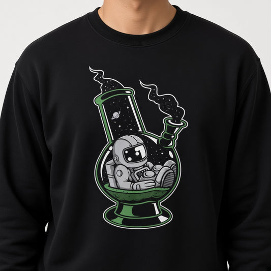 Astronaut in a bulb sweatshirt, funny sweatshirt, graphic shirts, unisex tshirt, printed sweatshirt