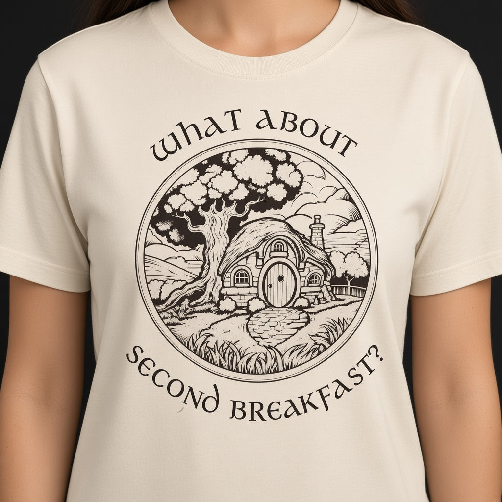 What About Second Breakfast Funny LOTR Fan T-Shirt