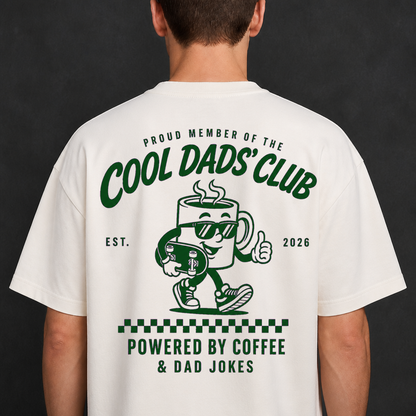 Cool Dads Club Coffee T-Shirt, Funny Gift for Husband