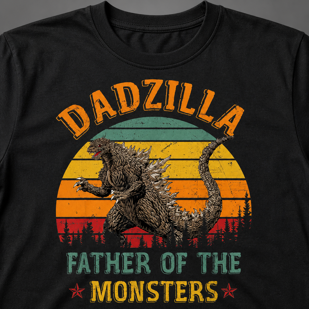Dadzilla Father of the Monsters T-Shirt