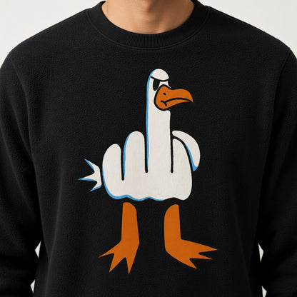 Flipping the Bird Goose Sweatshirt