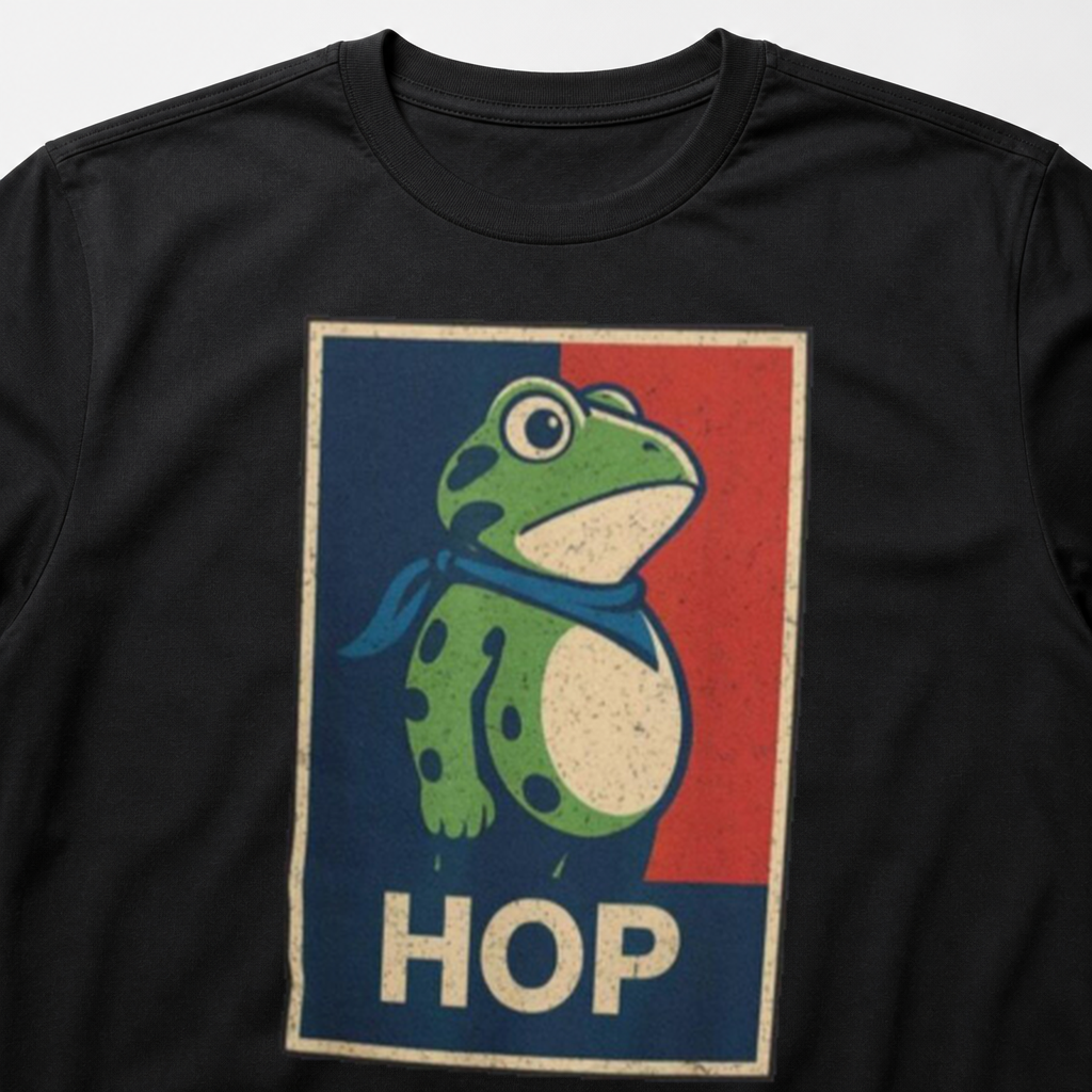 Hop Frog Hope Poster Parody Funny T-Shirt