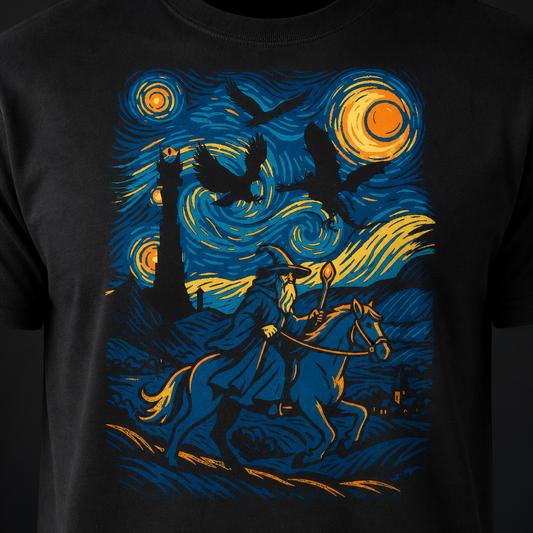 Starry Night Wizard T-Shirt
