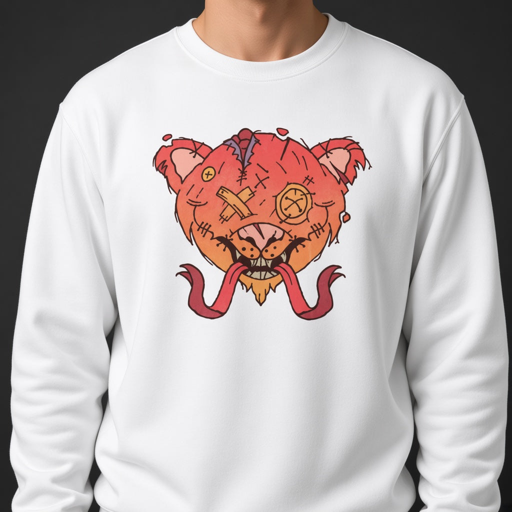 Monster with two tonguessweatshirt, funny sweatshirt, graphic shirts, unisex tshirt, printed sweatshirt