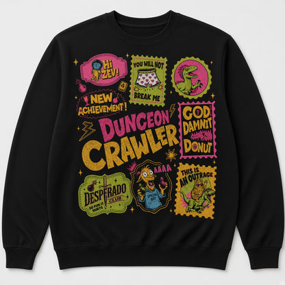 Dungeon Crawler sweatshirt Donut Shirt SciFi Book Fan Apparel Sweatshirt