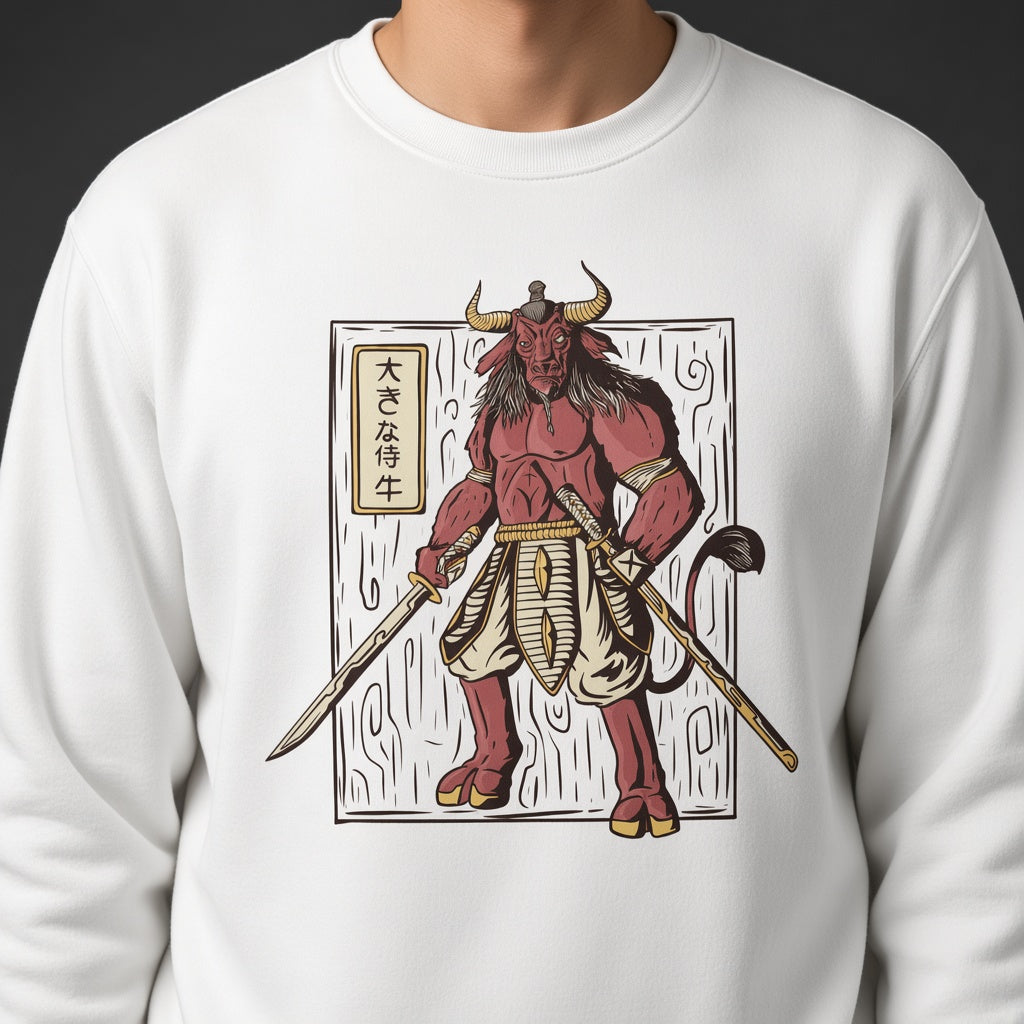 Minotaur sweatshirt, funny sweatshirt, graphic shirts, Anime unisex tshirt