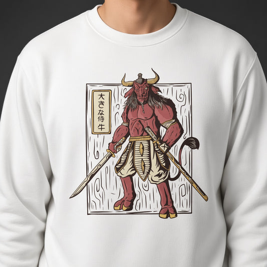 Minotaur sweatshirt, funny sweatshirt, graphic shirts, Anime unisex tshirt