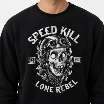 Speed kill sweatshirt, funny sweatshirt, graphic shirts, unisex tshirt, rock sweatshirt, racer sweatshirt
