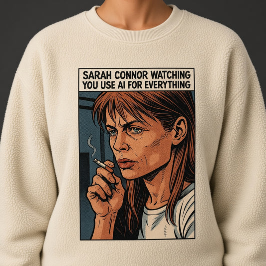 Watching You Use AI Funny Comic Sweatshirt