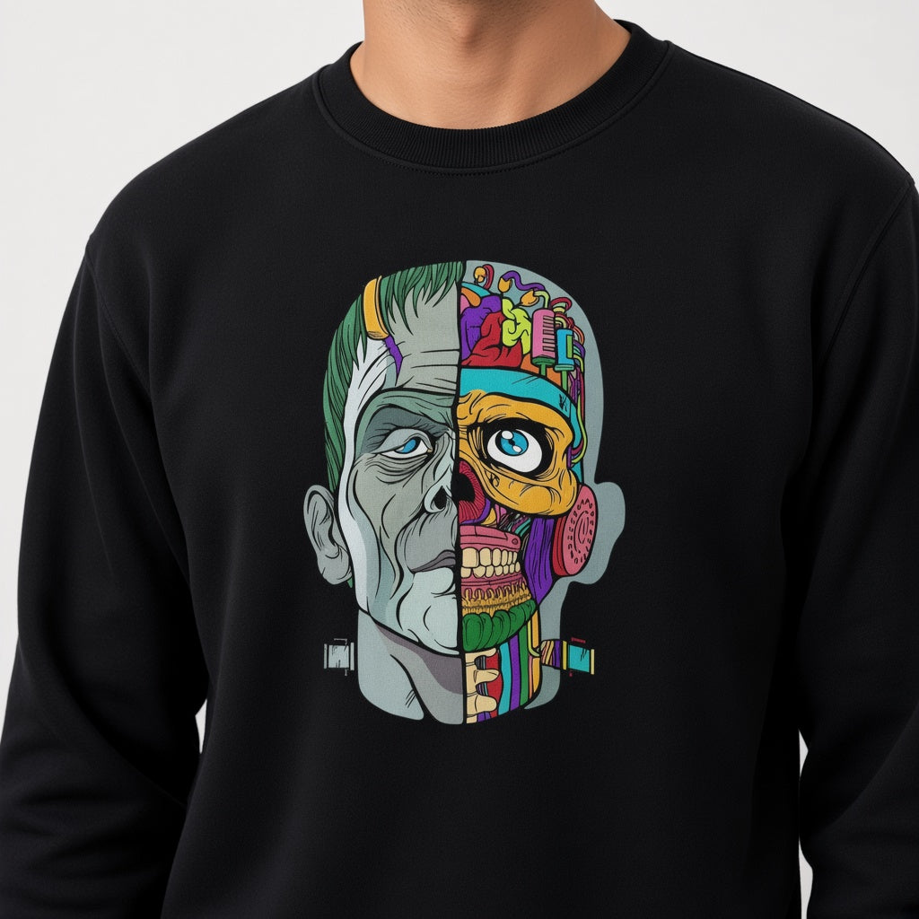 Frankinstein sweatshirt, funny sweatshirt, graphic shirts, unisex tshirt, printed sweatshirt