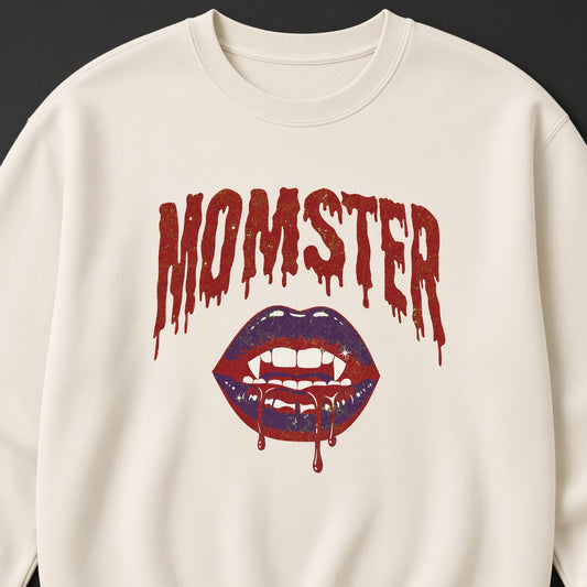 Momster Shirt Funny Mom Halloween Vampire Sweatshirt