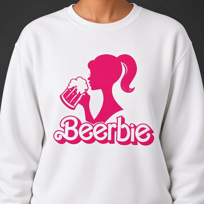 Beerbies Funny Pink Beer Sweatshirt