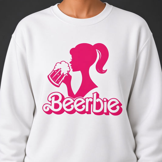 Beerbies Funny Pink Beer Sweatshirt