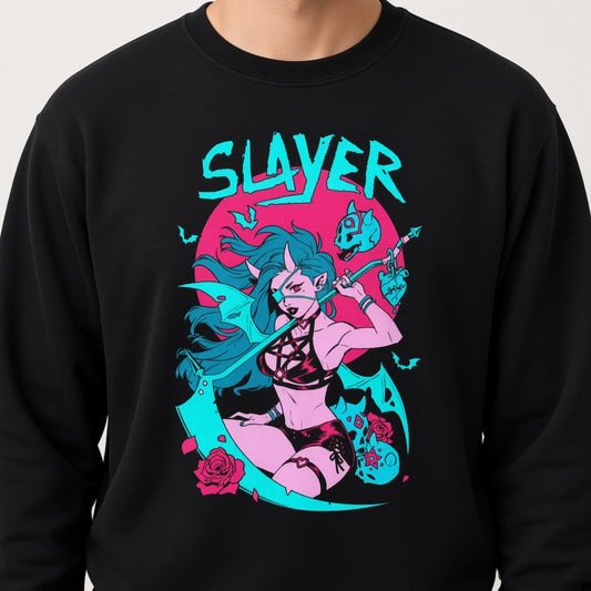 Anime girl slayer Sweatshirt, Funny Unisex sweatshirt
