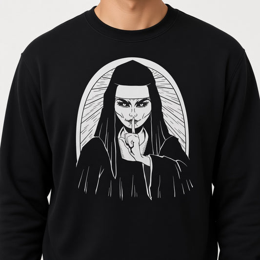 Nun sweatshirt, funny sweatshirt, graphic shirts, unisex tshirt, printed sweatshirt
