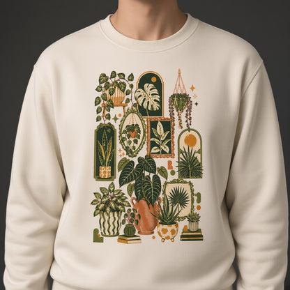 Houseplant Sweatshirt for Plant Lovers