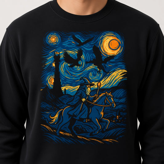 Starry Night Wizard Sweatshirt