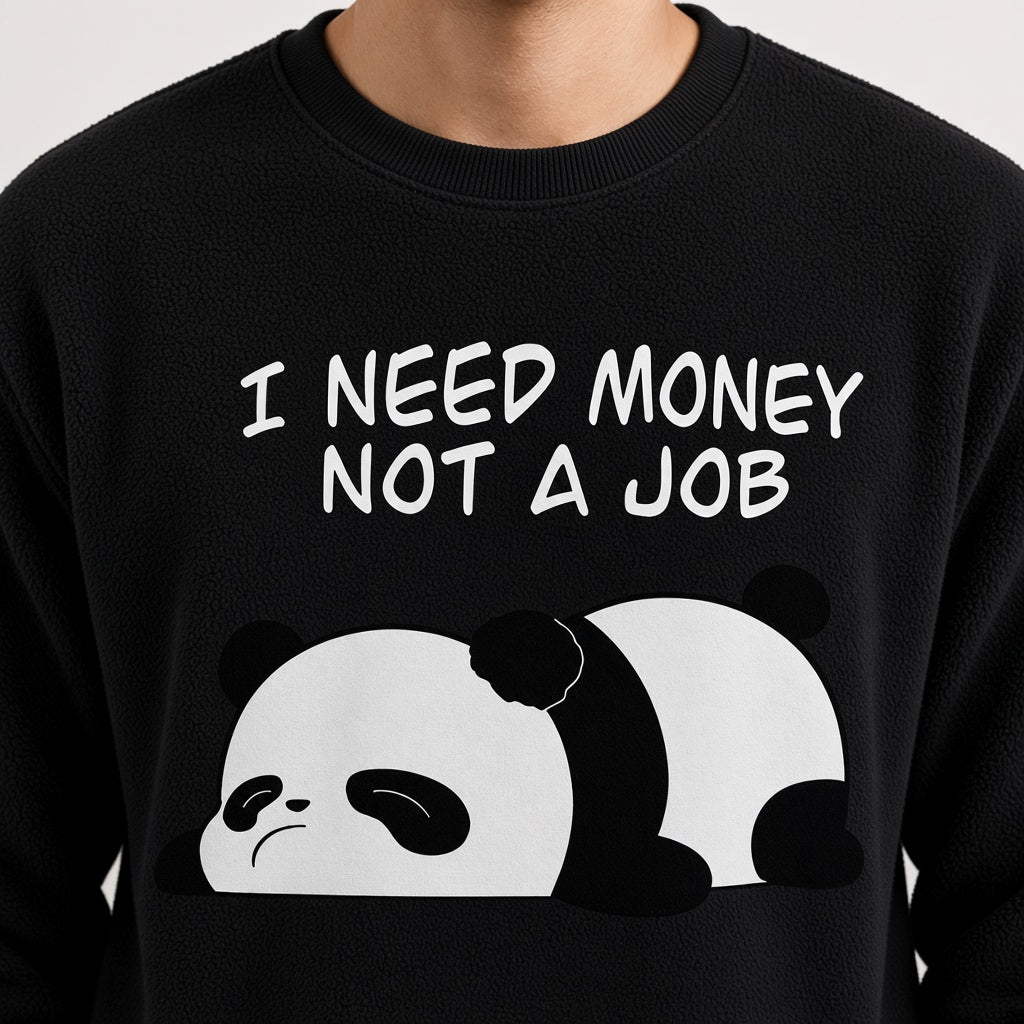 I Need Money Not a Job Sweatshirt