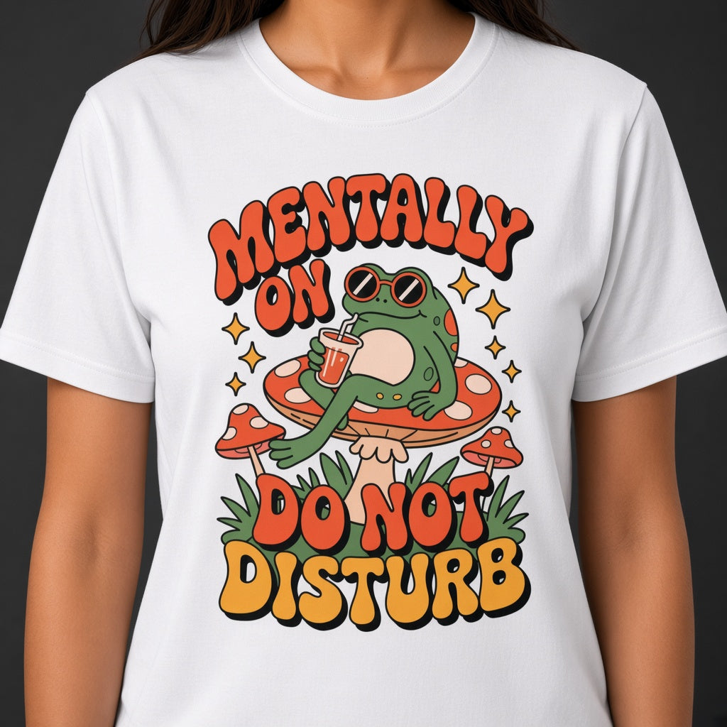 Do Not Disturb Funny Frog Mushroom T-Shirt
