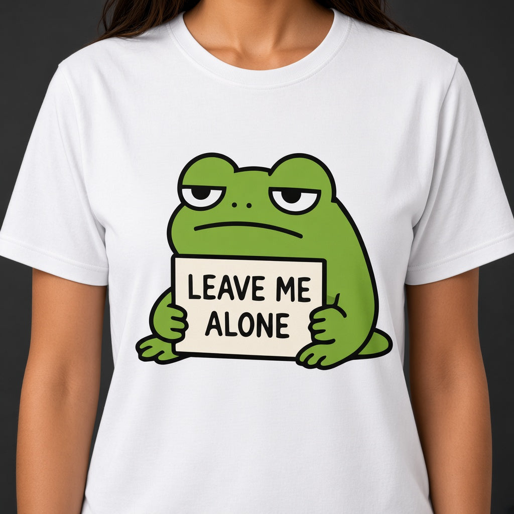 Leave Me Alone Funny Frog T-Shirt
