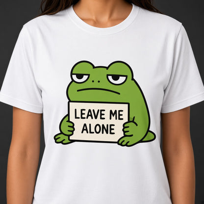 Leave Me Alone Funny Frog T-Shirt