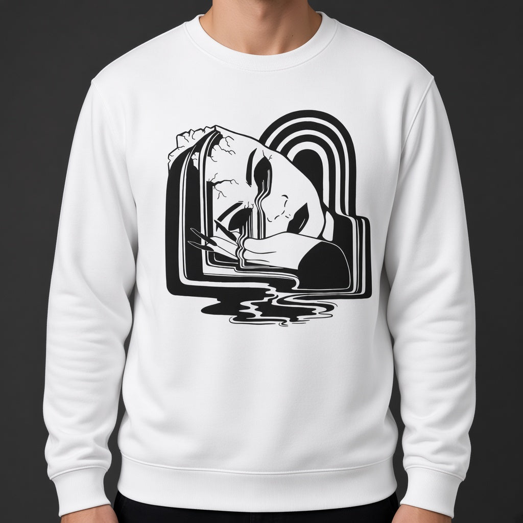 Broken female headsweatshirt, funny sweatshirt, graphic shirts, unisex tshirt, printed sweatshirt