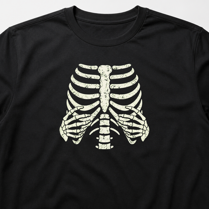 Skeleton Ribcage Scary Halloween Horror Bones T-Shirt