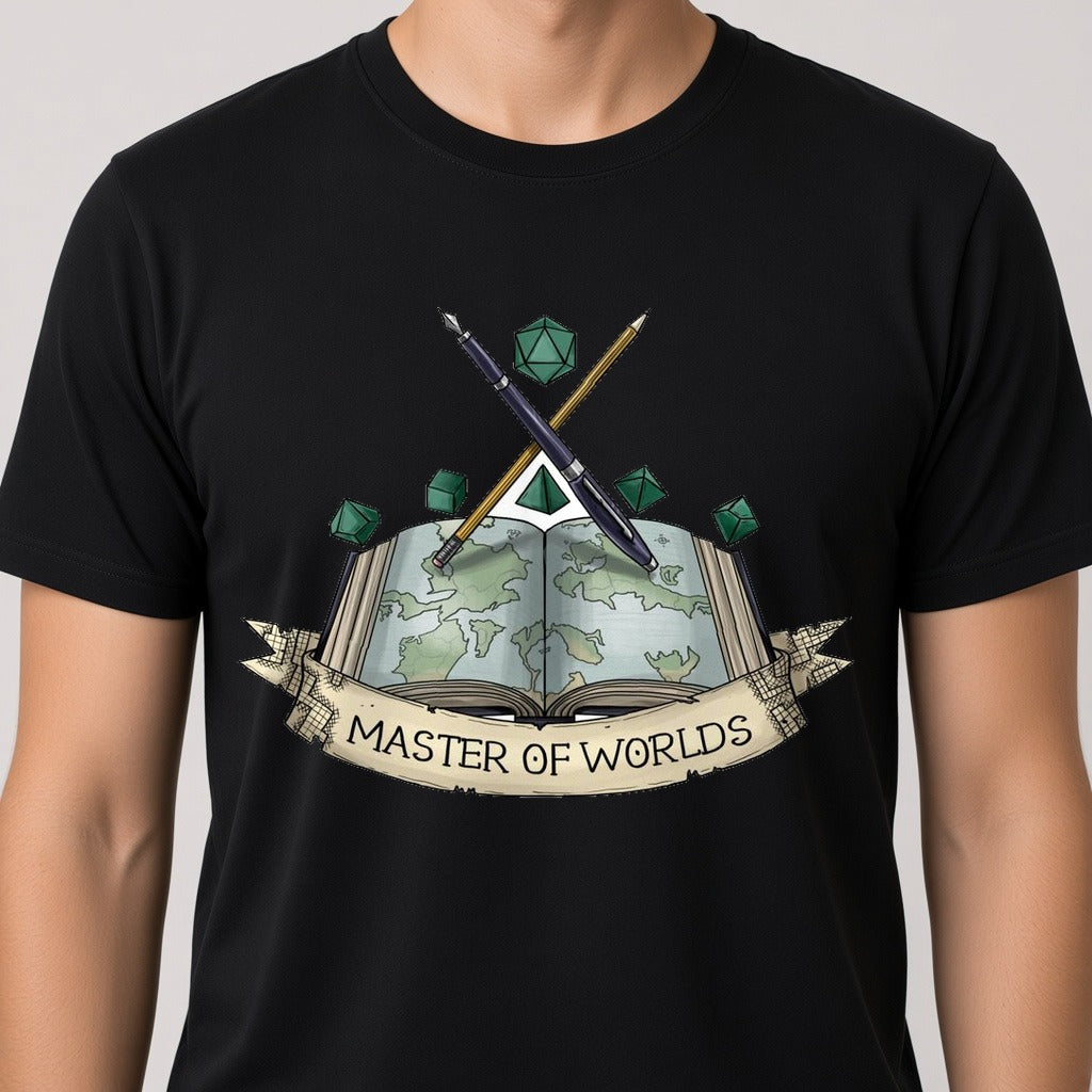 Master of Worlds T-Shirt for D&D Players