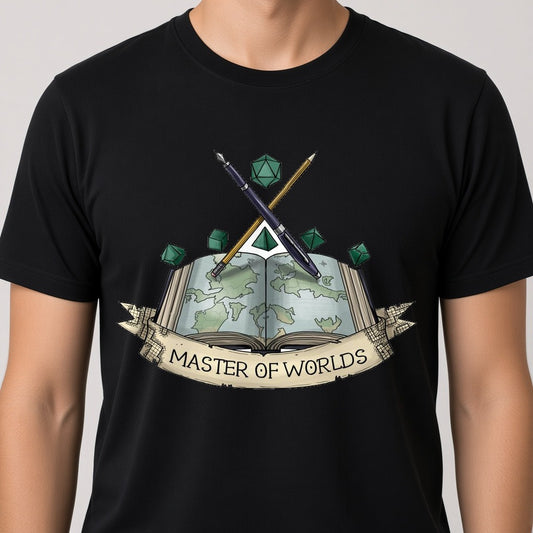 Master of Worlds T-Shirt for D&D Players