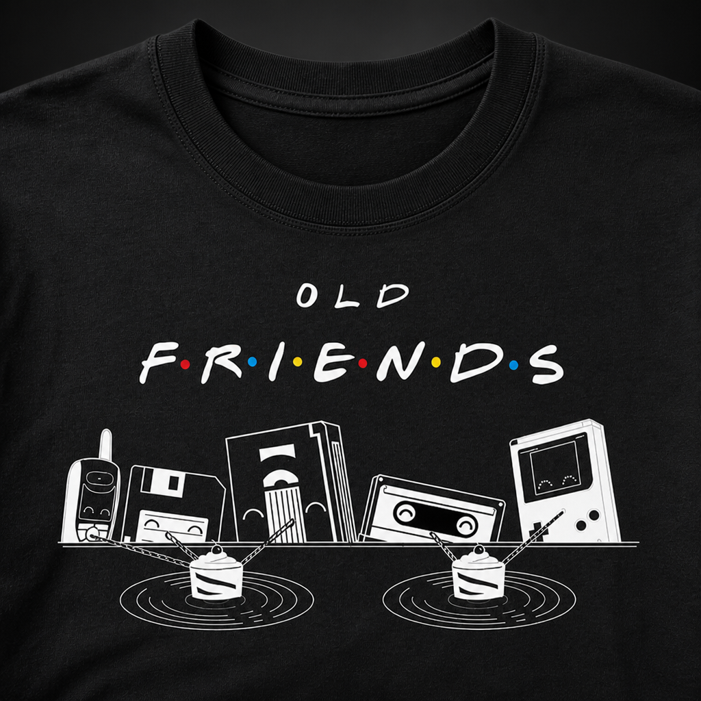 Old Friends Retro Tech T-Shirt