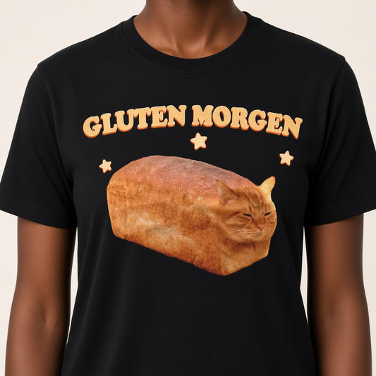 Gluten Morgen Funny Cat Loaf T-Shirt