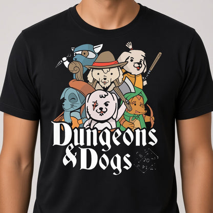 Dungeons and Dogs Funny T-Shirt