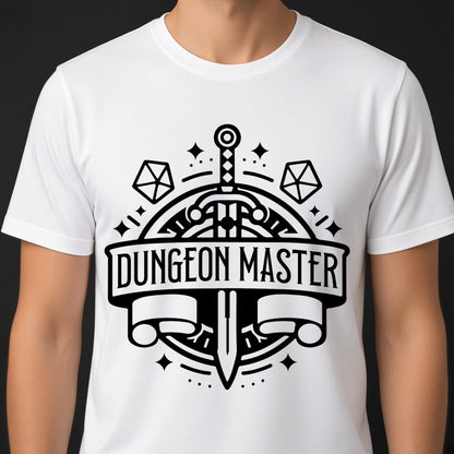Dungeon Master Badge T-Shirt for D&D Players