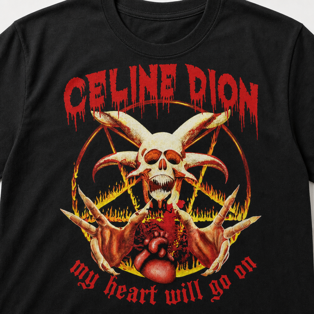 Funny Celine Dion Horror Parody T-Shirt