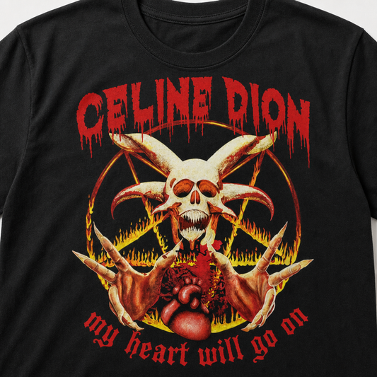 Funny Celine Dion Horror Parody T-Shirt
