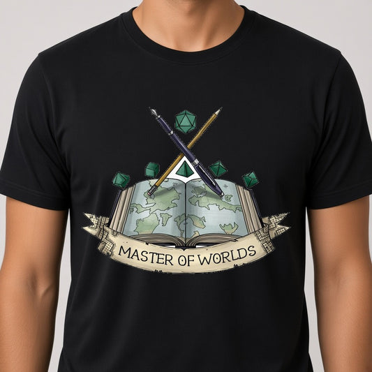 Master of Worlds T-Shirt for D&D Players
