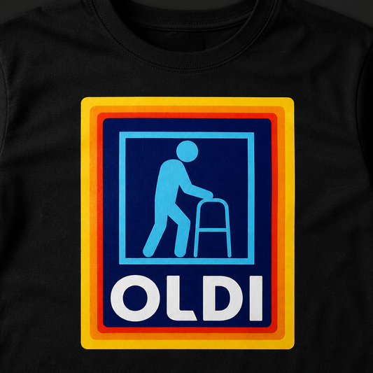 Funny OLDI Store Parody T-Shirt