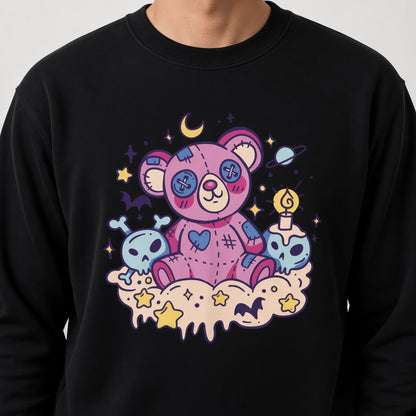 sweatshirt Kawaii goth teddybear