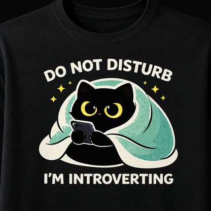 Do Not Disturb I'm Introverting T-Shirt