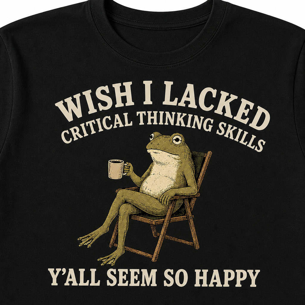 Wish I Lacked Critical Thinking Skills T-Shirt