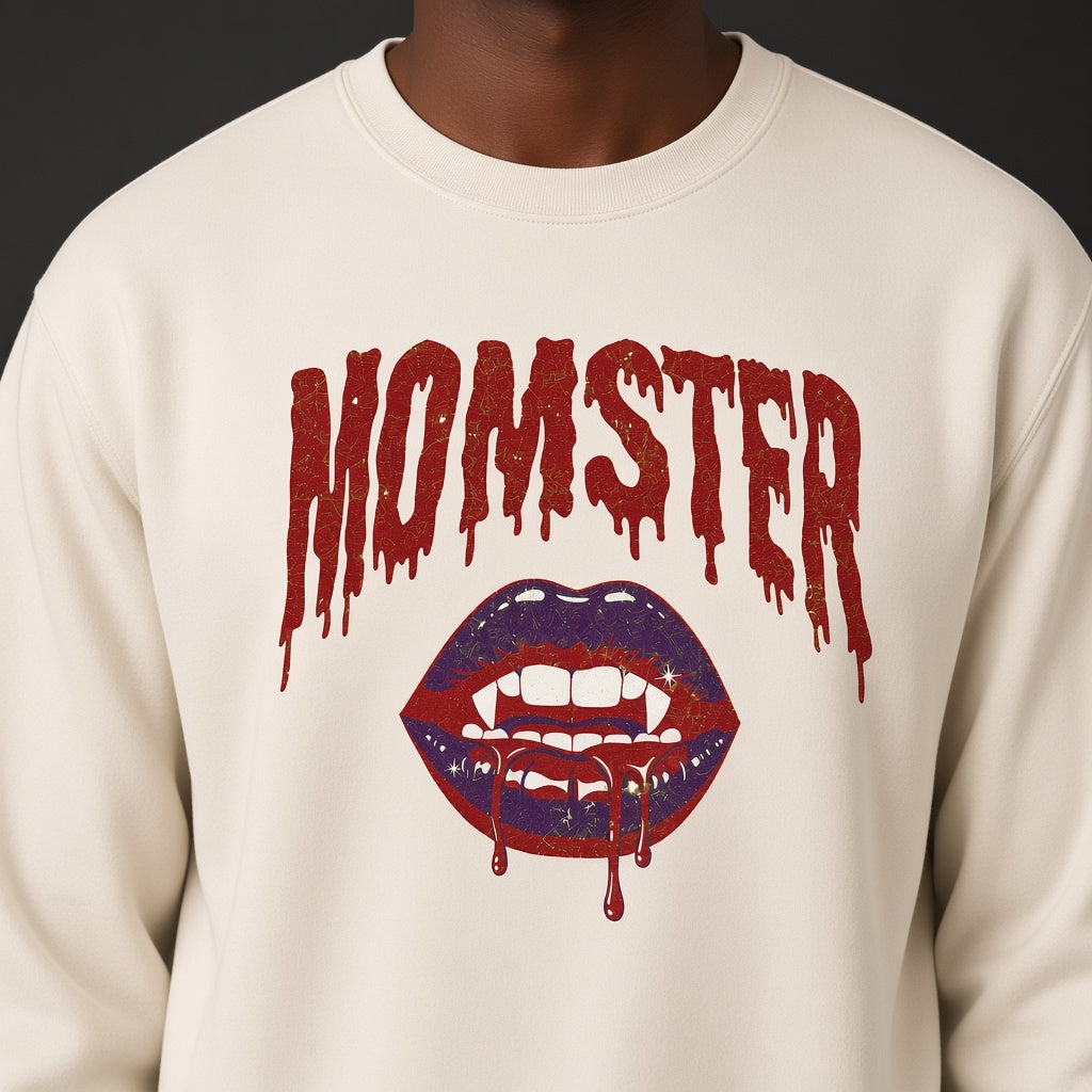 Momster Shirt Funny Mom Halloween Vampire Sweatshirt