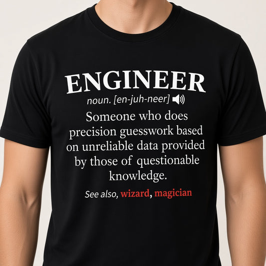 Engineer Definition Funny Dictionary T-Shirt