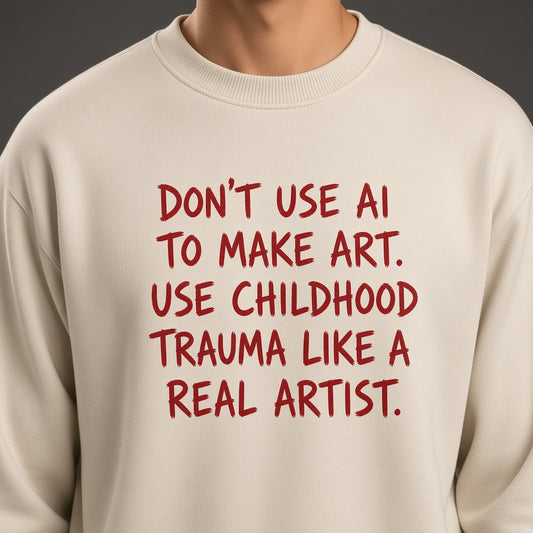Don't Use AI to Make Art Funny Sweatshirt
